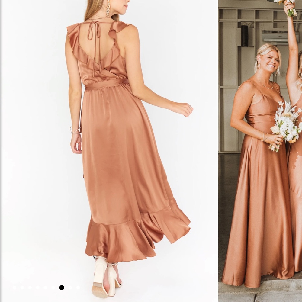 Show me your mumu Samantha Ruffle Wrap dress